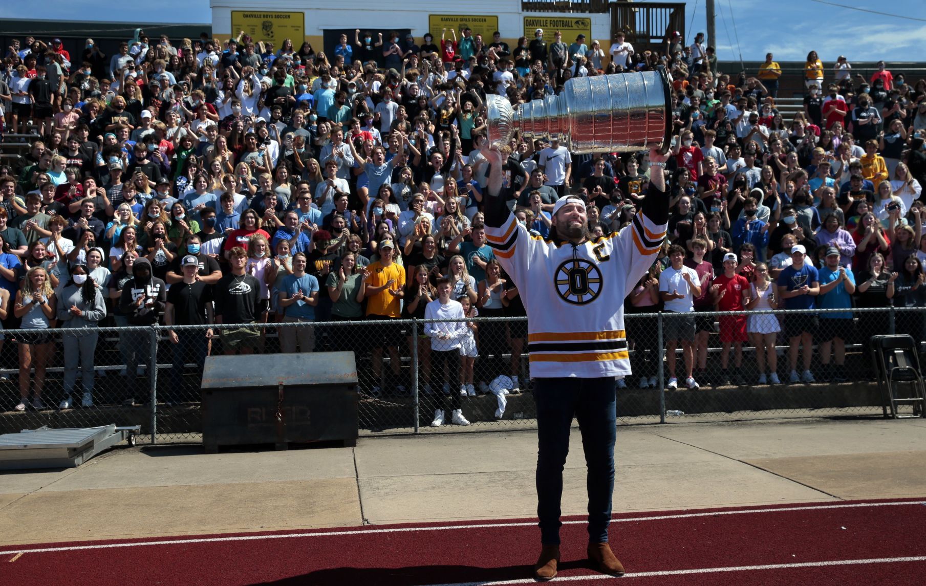 Pat Maroon brings home the Stanley Cup